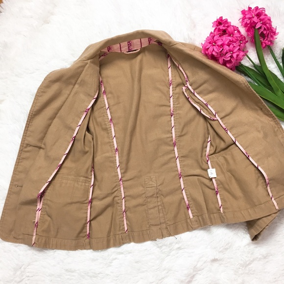 GAP Beige Corduroy Buttoned Blazer Jacket - Picture 7 of 7